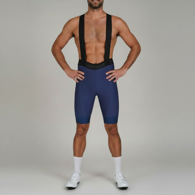 Culotte Ciclismo Hombre con Tirantes ORIZN - Azul