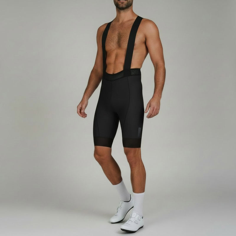 Culotte Ciclismo Hombre con Tirantes ORIZN - Negro