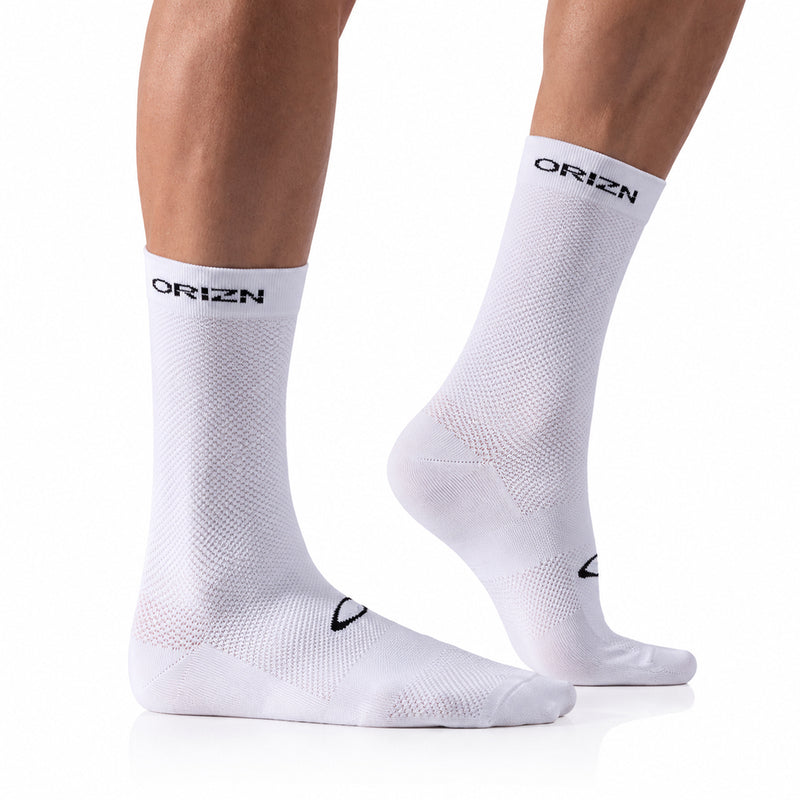 Calcetines de ciclismo Unisex ORIZN - Blanco